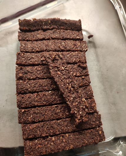 Healthy Energy bars with dates