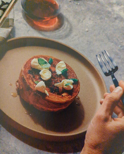 Pepperoni pizza escargot