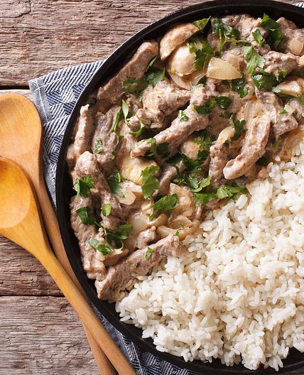 Beef Stroganoff