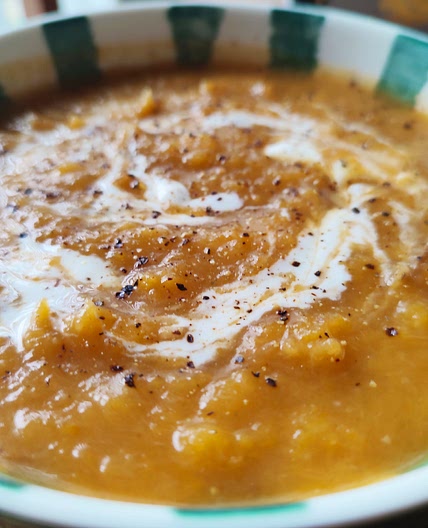 Roasted Squash and Leek Soup (Vegetarian)
