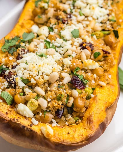 Mediterranean Stuffed Butternut Squash