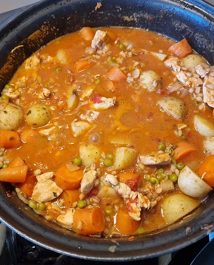 Winter chicken stew