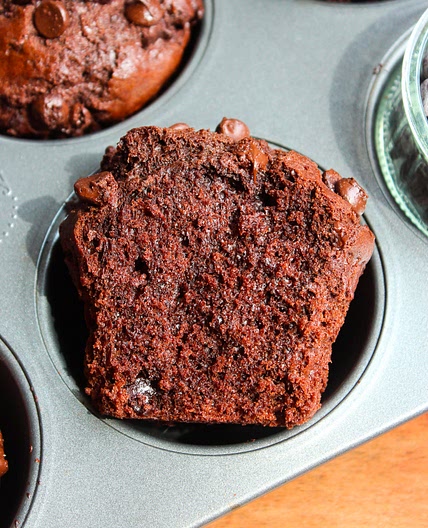 Bakery Style Double Chocolate Muffins