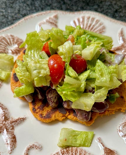 Sweet Potato Bean Tostadas 