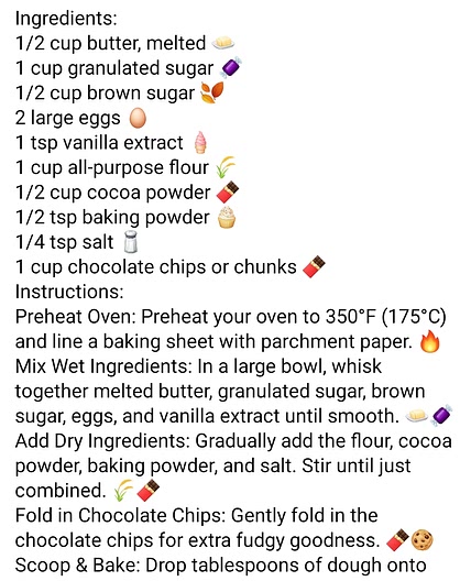 Brownie cookies