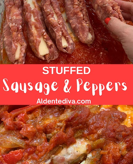Stuffed Sausage and Peppers
