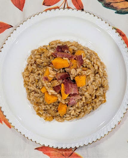 Pumpkin Bacon Risotto