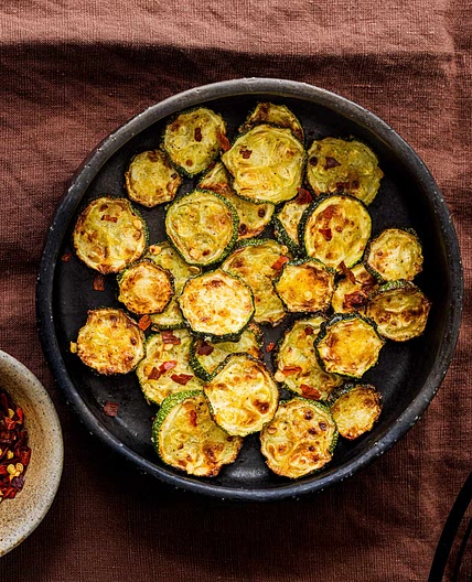 Air fryer courgettes