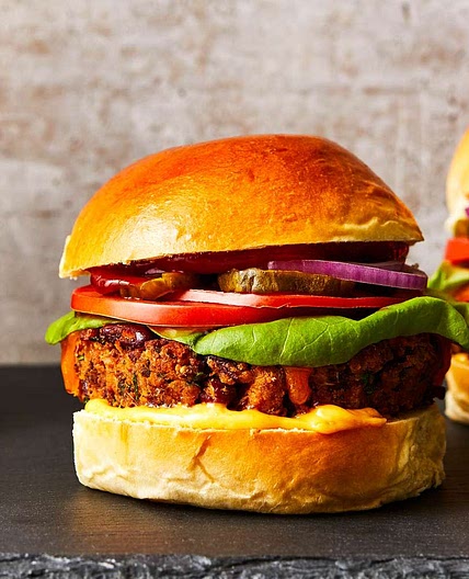 Rajma (Kidney Bean Curry) Veggie Burgers