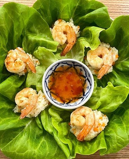버터헤드 새우구이쌈밥😋🥬