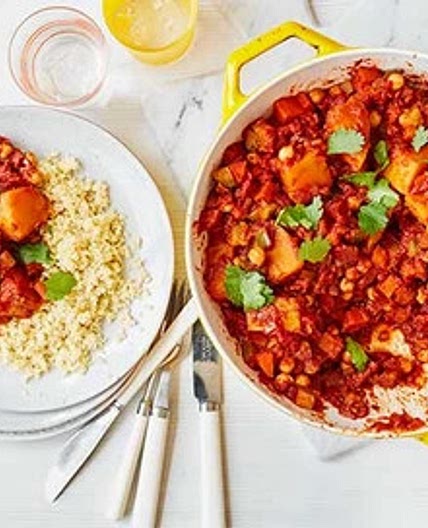 BUTTERNUT SQUASH AND CHICKPEA TAGINE
