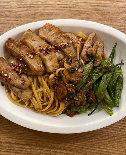항정살꽈리고추 파스타🥓🫑🍝