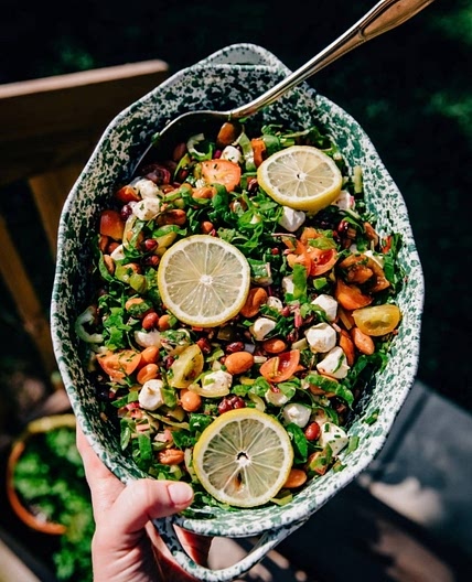 Mediterranean Dense Bean Salad by Violet Witchel