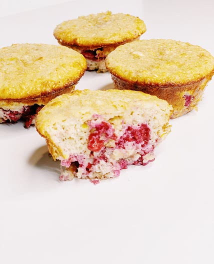 Lemon Raspberry Protein Muffins
