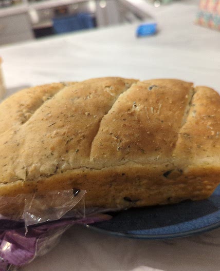 Pumpkin seed, oat and rosemary bread