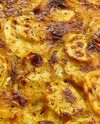 SCHIACCIATA DI PATATE CROCCANTE - Italian crispy potato tart