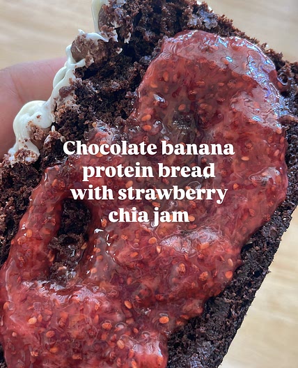 Chocolate Banana Bread & Strawberry Chia Jam