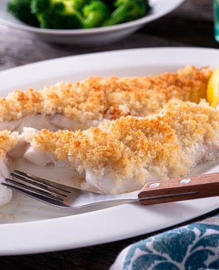 Baked Crispy Panko Crusted Haddock