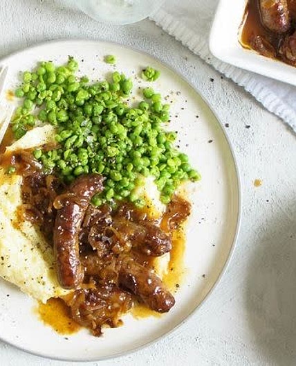 Nanna's golden sausage casserole