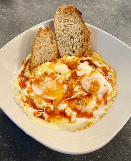 TURKISH POACHED EGGS