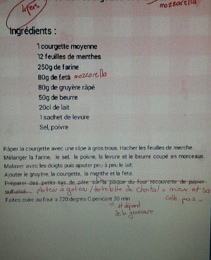 Cookies de courgettes