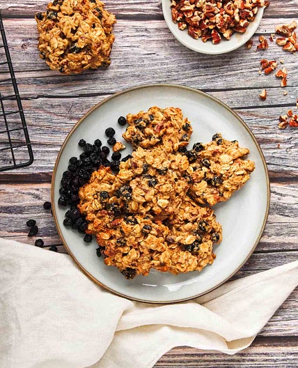 Blueberry Oatmeal Cookies (Breakfast Cookie Recipe)
