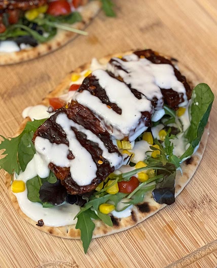 Hot Honey Halloumi Flatbread