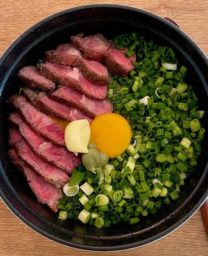 스테이크 쪽파 솥밥👩🏻‍🍳