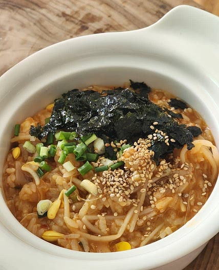 콩나물 김치죽 끓이는법
