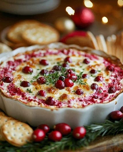 “Baked Cream Cheese Cranberry Dip!