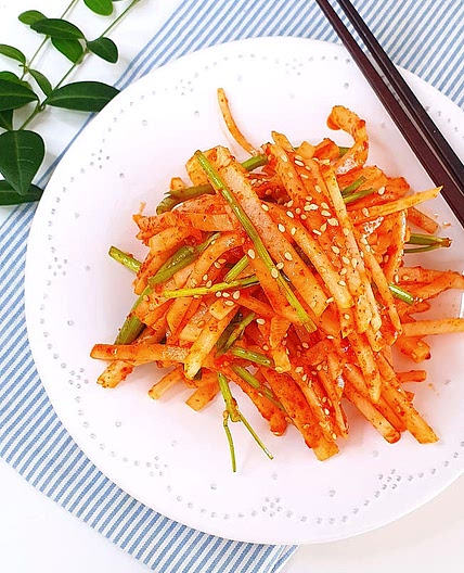미나리 무생채