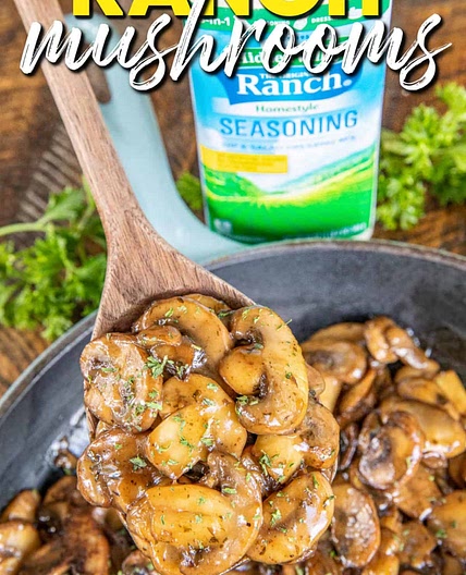 Sautéed Ranch Mushrooms