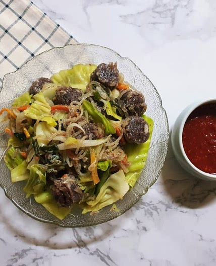 들깨가루, 들기름으로 맛을 낸 백순대볶음 만들기