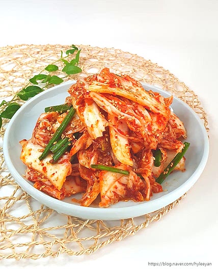 알배기배추 겉절이