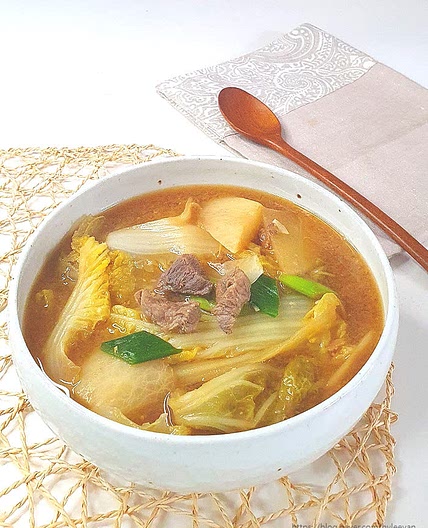 소고기배추된장국
