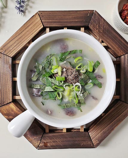 시판 사골육수로 간단하게 순대국 순대국밥 만들기 다대기도 함께