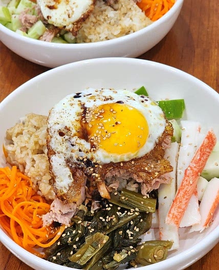 참치오이비빔밥 만들기