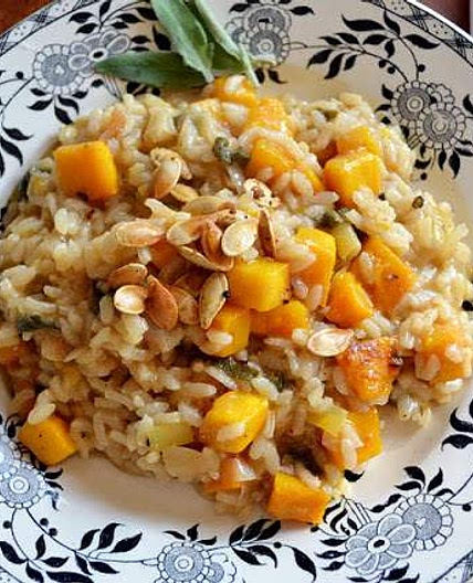 Risotto de potiron et sauge