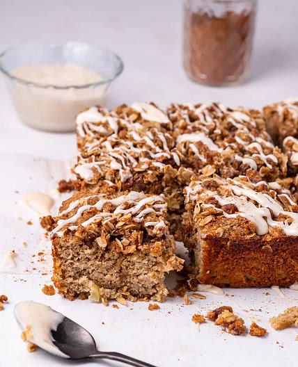 Apple Oat Flour Bowl Cake
