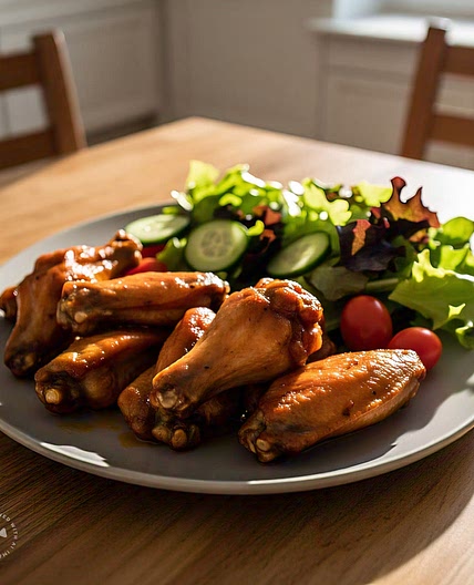Wings & Salad
