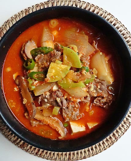 소고기 된장찌개 저녁국거리 쌈장 넣은 레시피