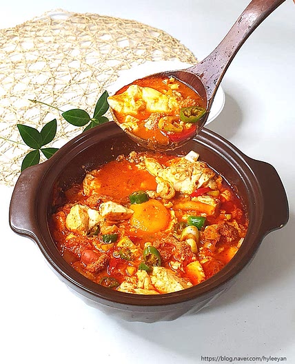명란순두부찌개