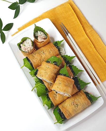 참치롤유부초밥