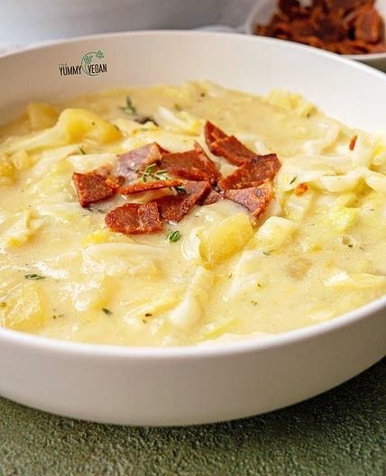 Creamy Cabbage & Potato Soup — The Yummy Vegan