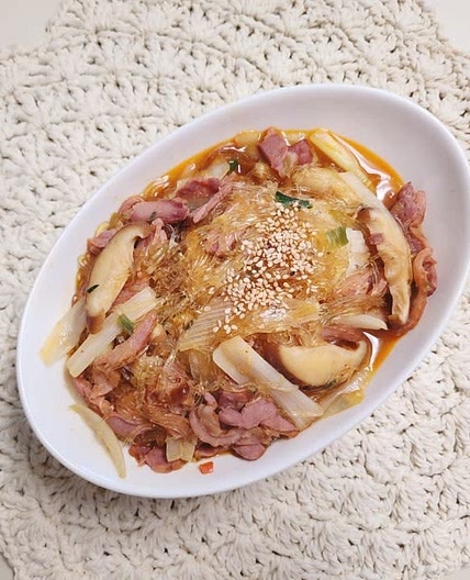 다이어트 레시피 컵누들 잡채밥