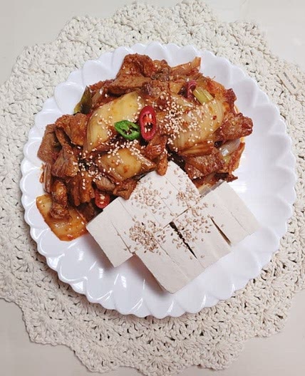 백종원 삼겹살 두부김치