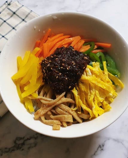 부산 깡통시장 비빔당면 만들기