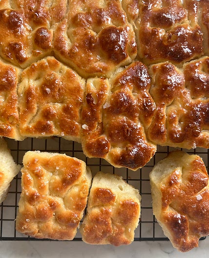 Tear + Share Honey Butter Focaccia Dinner Rolls