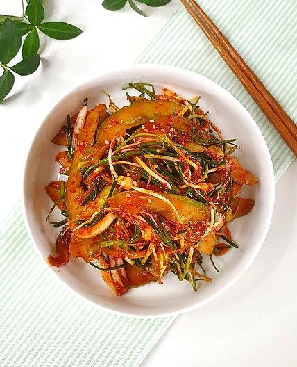 오이달래무침
