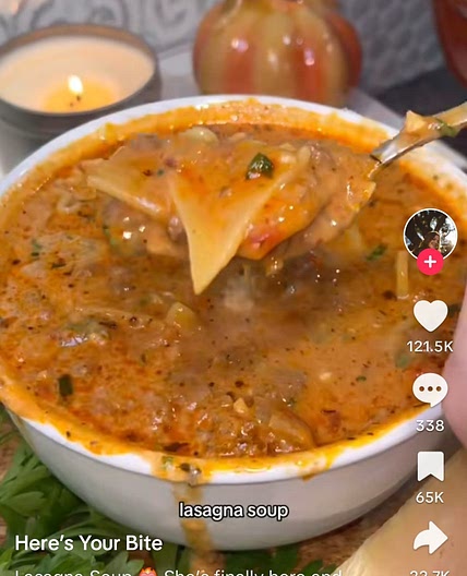 Lasagna soup